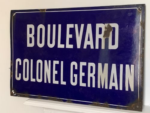Old French Street Sign