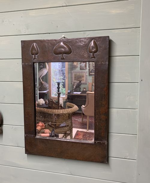 A Fine Copper Mirror by Liberty & Co