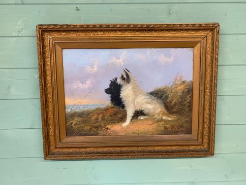 Looking Out to Sea - Victorian Oil on Board
