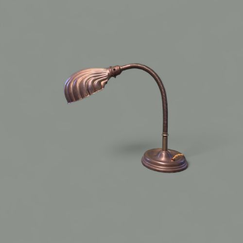 Clam Shell Flexible Stem Desk Lamp