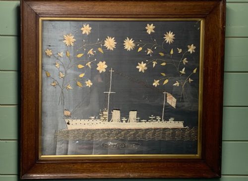 Sailors Woolwork Ship 1918 Hms Sportive