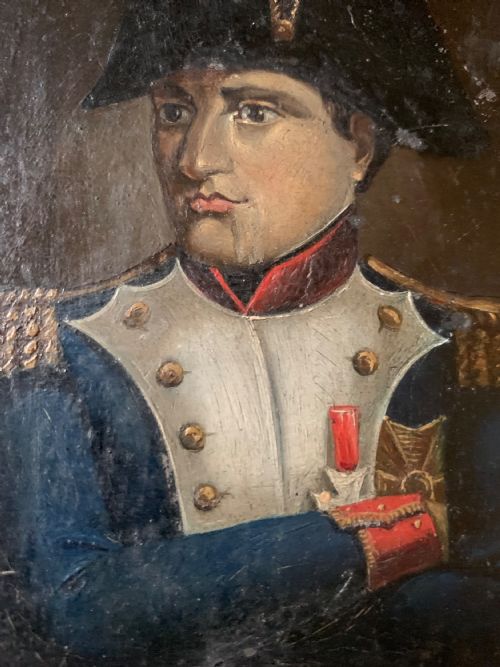 19TH CENTURY MINIATURE OIL PORTRAIT OF NAPOLEON BONAPARTE - ADDITIONAL PHOTO 4