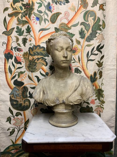 fig 1. BUST OF A PRINCESS BY D BRUCCIANI
