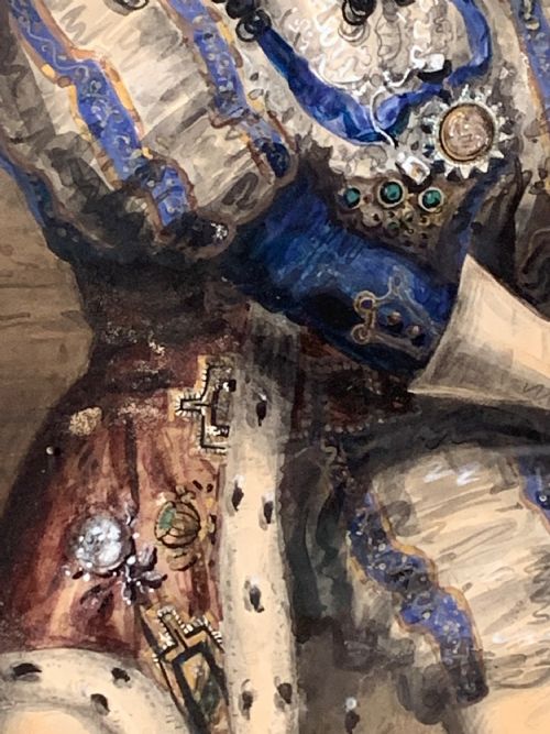 WATERCOLOUR OF A 16TH CENTURY CAVALIER - ADDITIONAL PHOTO 5