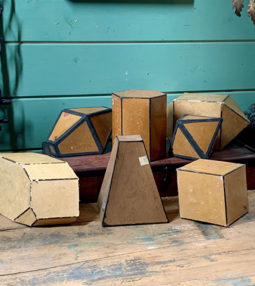 Set of 7x 1920’S Geometry Teaching Aids