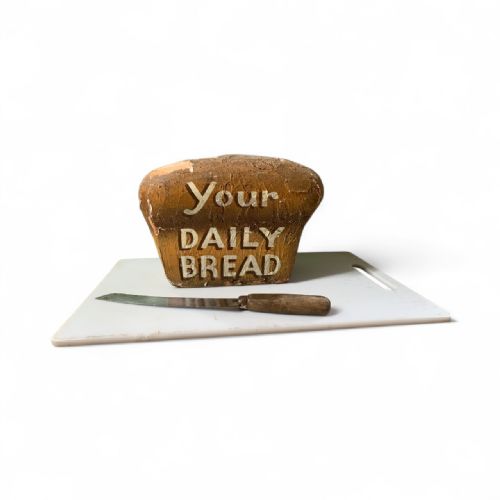 A RARE BAKERS SHOP DISPLAY MODEL OF A LOAF OF BREAD - ADDITIONAL PHOTO 1