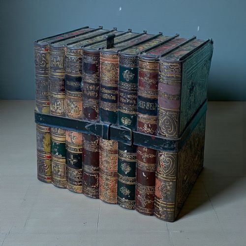 EDWARDIAN HUNTLEY PALMERS BOOK BISCUIT TIN - ADDITIONAL PHOTO 2