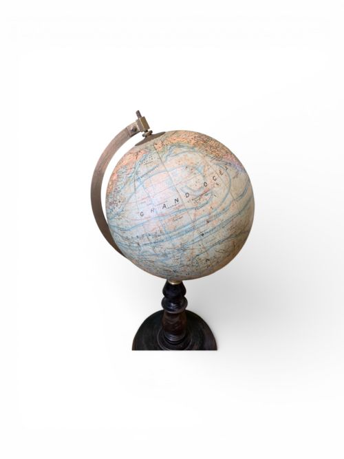 FRENCH TERRESTRIAL GLOBE BY J FOREST - ADDITIONAL PHOTO 1