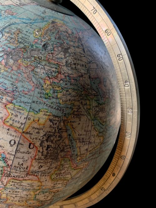 FRENCH TERRESTRIAL GLOBE BY J FOREST - ADDITIONAL PHOTO 6