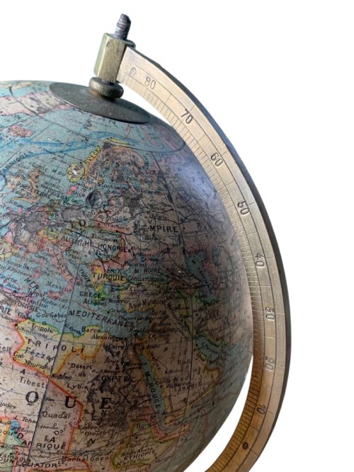 FRENCH TERRESTRIAL GLOBE BY J FOREST - ADDITIONAL PHOTO 7