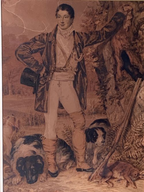 GEORGIAN WATERCOLOUR THE HUNTER J F MARIE HUET VILLIERS - ADDITIONAL PHOTO 2