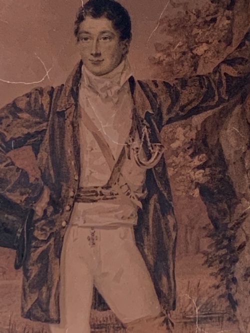GEORGIAN WATERCOLOUR THE HUNTER J F MARIE HUET VILLIERS - ADDITIONAL PHOTO 3