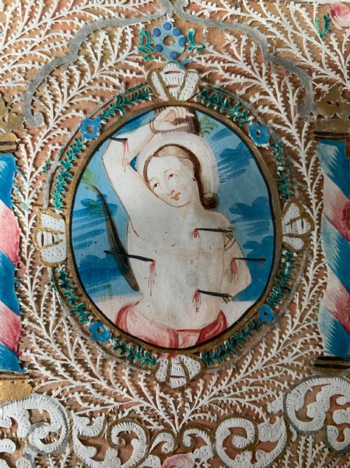 18TH CENTURY MINIATURE OF SAINT SEBASTIAN - ADDITIONAL PHOTO 2