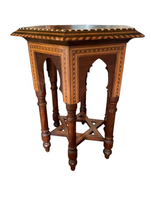 EARLY 20TH CENTURY MOORISH STYLE SIDE TABLE - ADDITIONAL PHOTO 2
