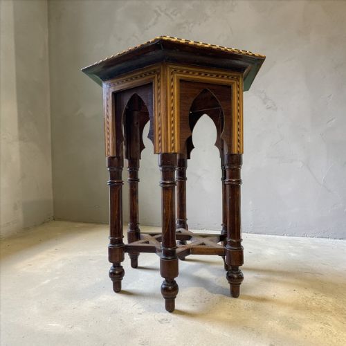 EARLY 20TH CENTURY MOORISH STYLE SIDE TABLE - ADDITIONAL PHOTO 8