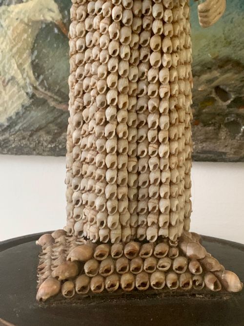 A RARE ANTIQUE FRENCH SAILORS SEASHELL FIGURE - ADDITIONAL PHOTO 5