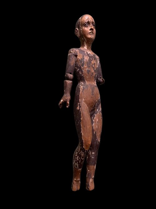 Antique Carved Figure of a Saint or Santo