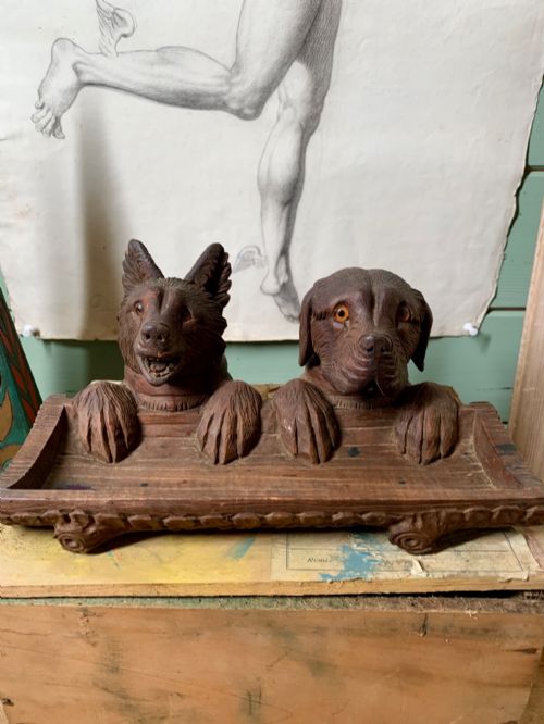 Black Forest Dog Inkstand