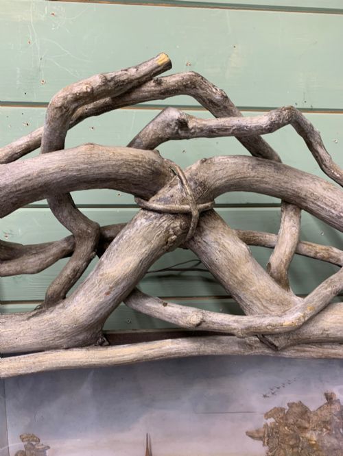 LARGE FINE ANTIQUE CORK DIORAMA WITH TWIG FRAME - ADDITIONAL PHOTO 5