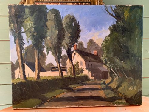 EARLY 20TH CENTURY FRENCH OIL ON CANVAS - ADDITIONAL PHOTO 2