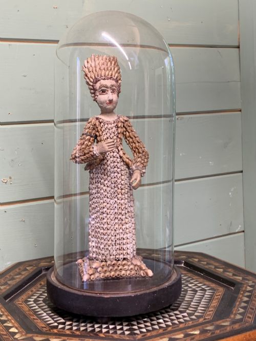 A Rare Antique French Sailors Seashell Figure