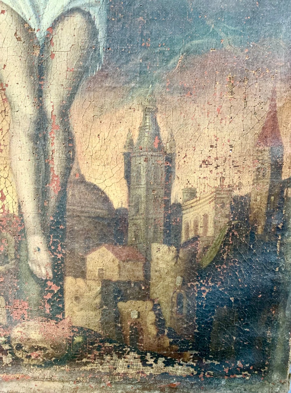 17th century oil painting of the crucifixion  View VI
