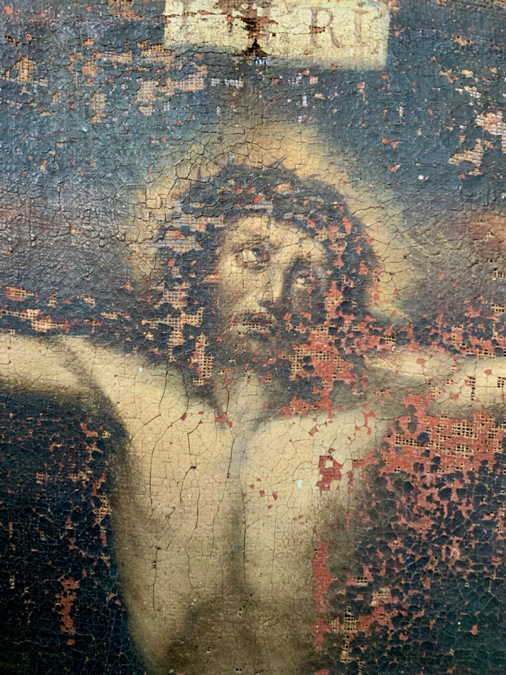 17th century oil painting of the crucifixion  View VIII