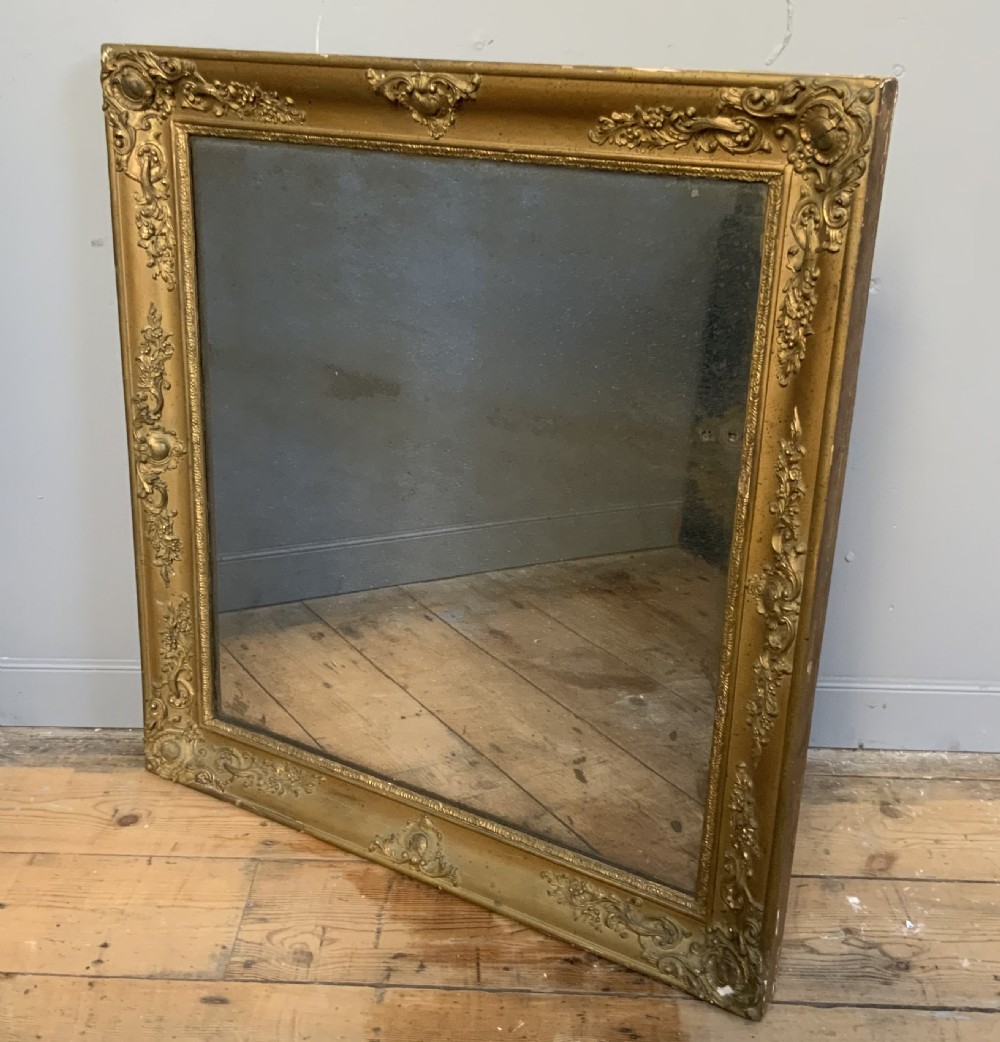 French 19thC gilt mirror