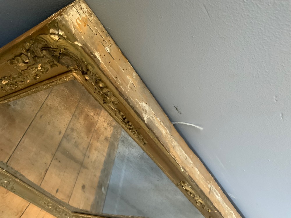 French 19thC gilt mirror View IX
