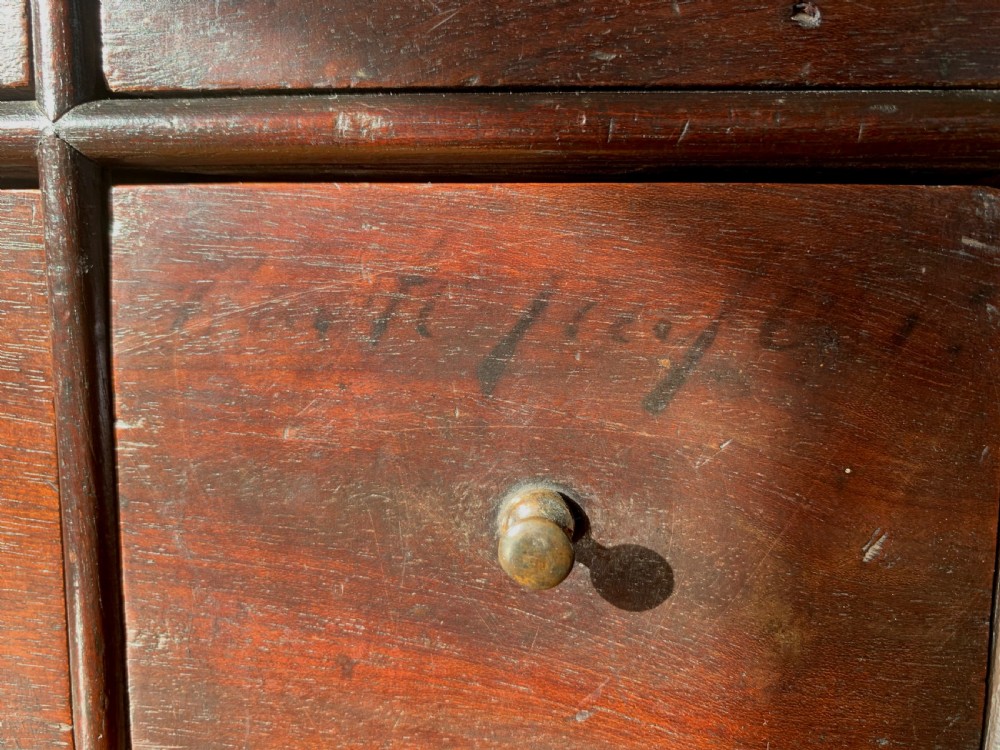 UNUSUAL 19th CENTURY DOUBLE SIDED BANK OF DRAWERS View VII