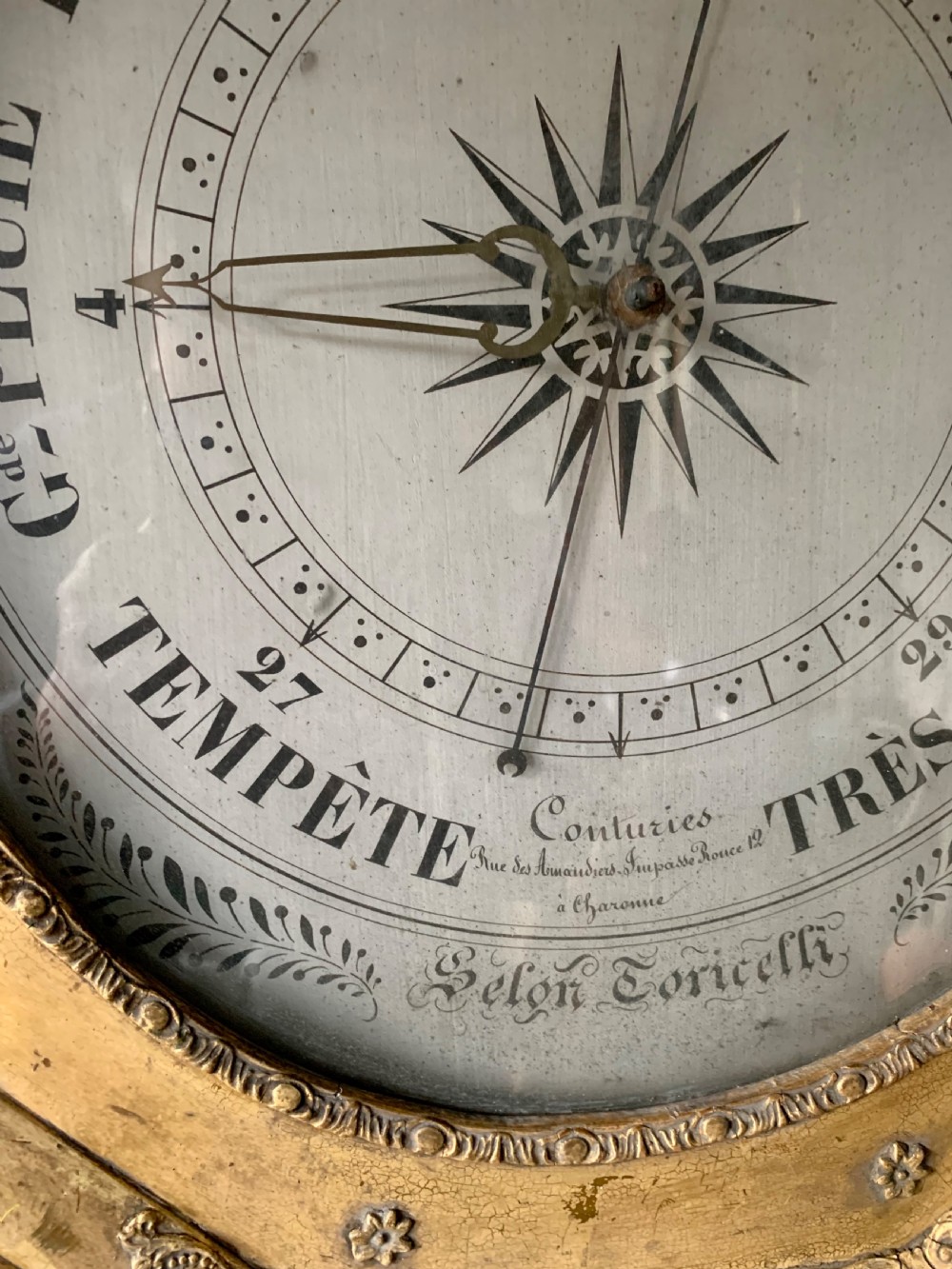 FRENCH LOUIS XVI BAROMETER View II