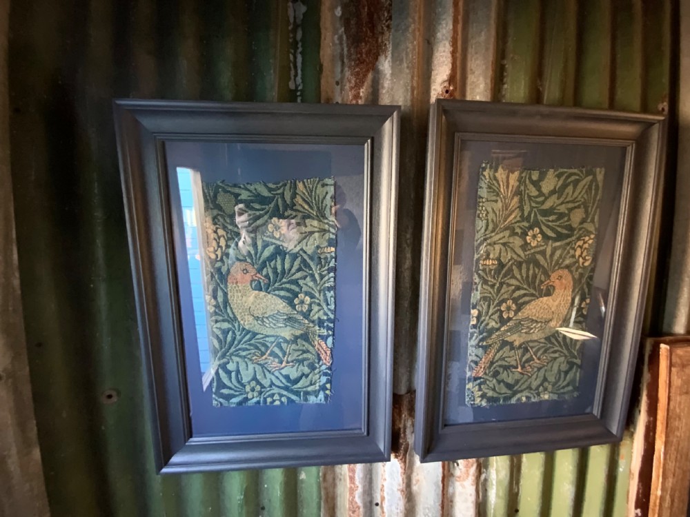 RARE ORIGINAL WILLIAM MORRIS WOVEN FRAGMENTS