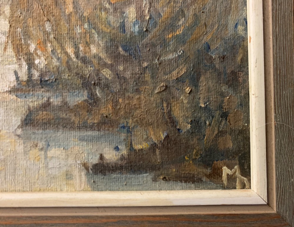 JAPANESE RIVER OIL ON BOARD View II