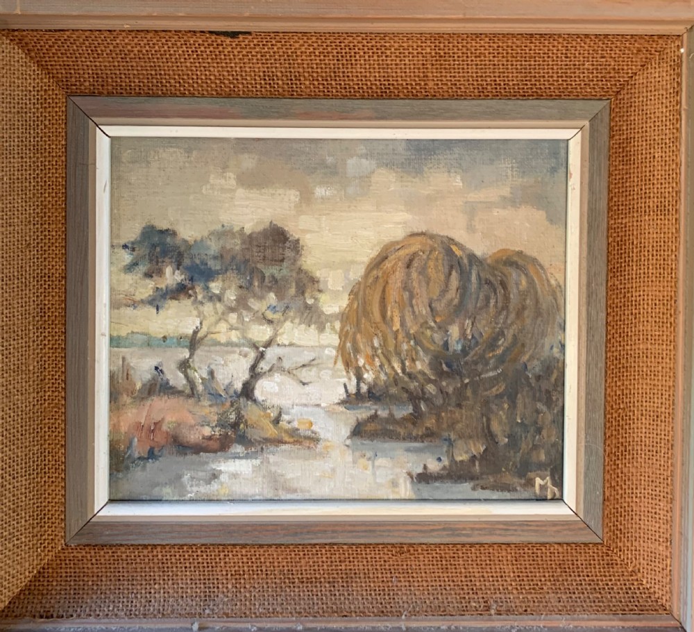 JAPANESE RIVER OIL ON BOARD View III