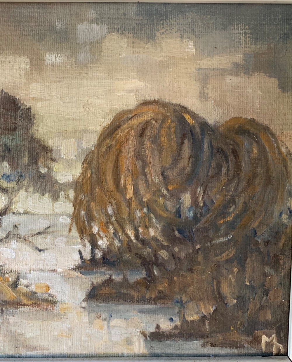 JAPANESE RIVER OIL ON BOARD View V