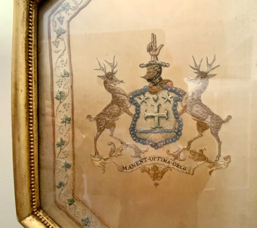 EARLY SCOTTISH SILK ARMORIALS View III