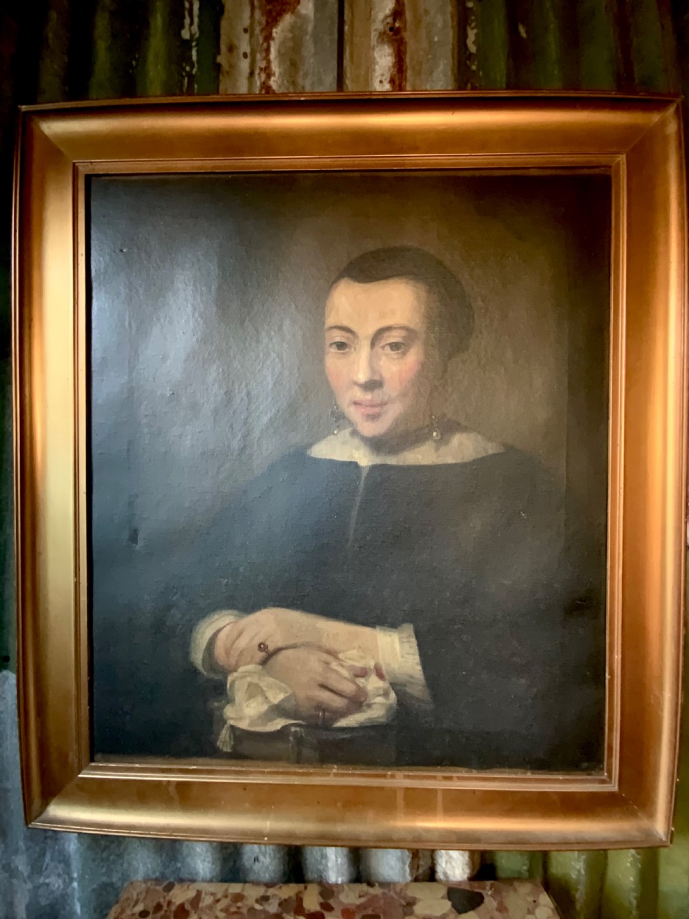 PORTRAIT OF A 17thC DUTCH LADY