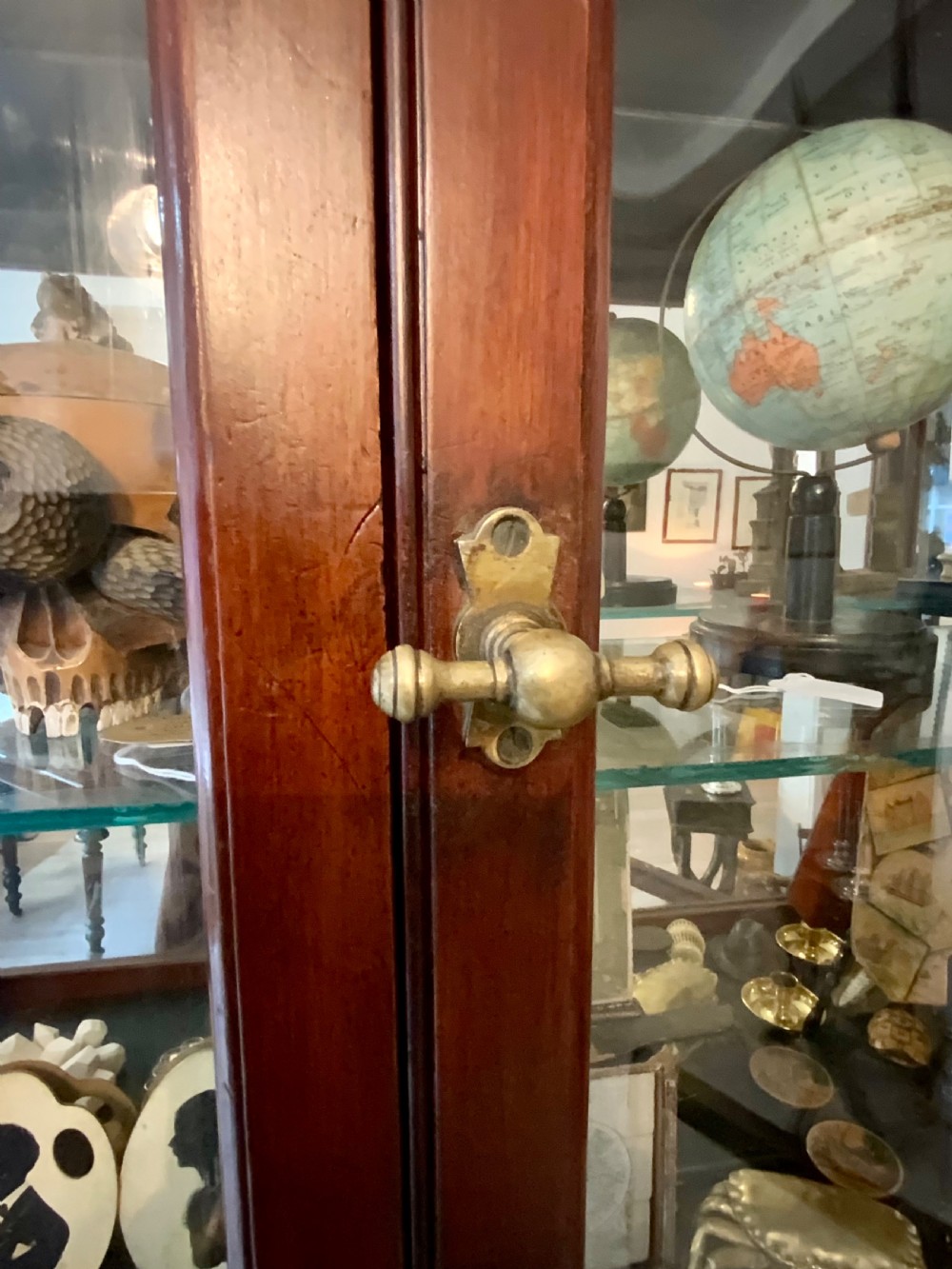 VICTORIAN MAHOGANY SHOP DISPLAY CABINET View VII