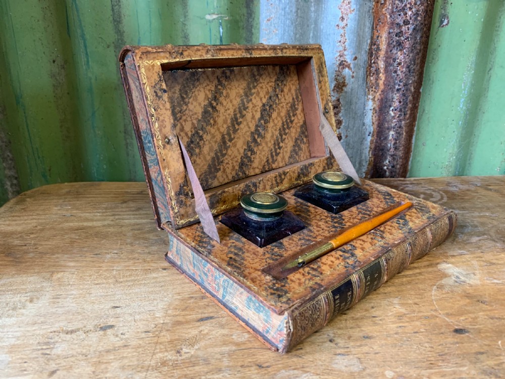 19th CENTURY FAUX BOOK INKSTAND View IV