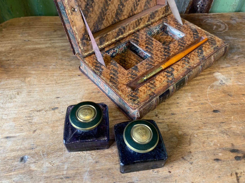 19th CENTURY FAUX BOOK INKSTAND View IX