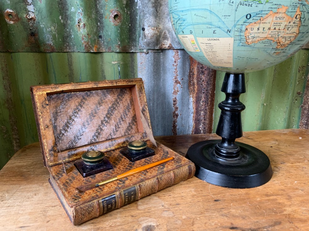19th CENTURY FAUX BOOK INKSTAND View XI