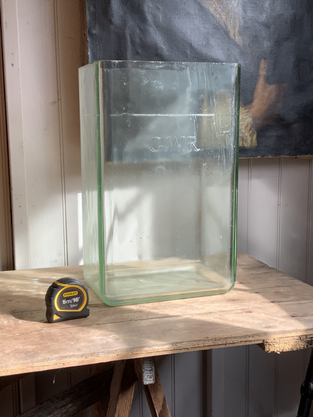 OVERSIZE GLASS BATTERY VASE FROM GWR