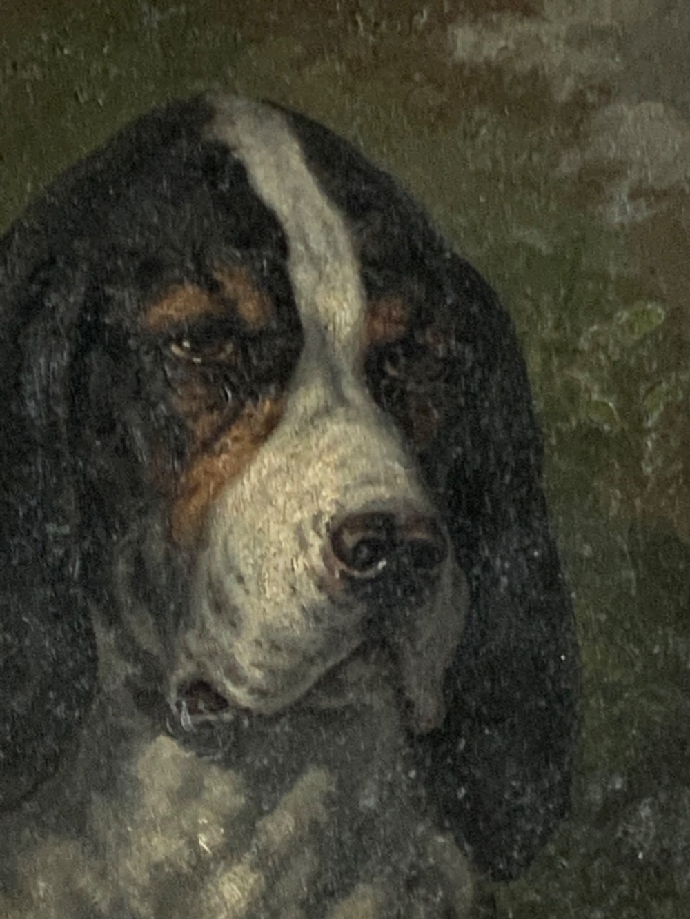 FRENCH 19th CENTURY PORTRAIT OF A DOG ON PANEL View VI