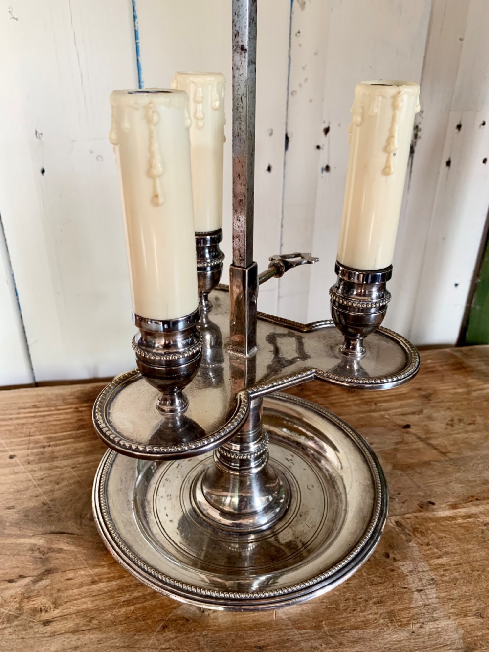 SILVER PLATED BOUILLOTTE LAMP View III