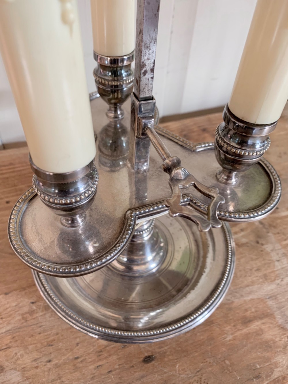 SILVER PLATED BOUILLOTTE LAMP View V