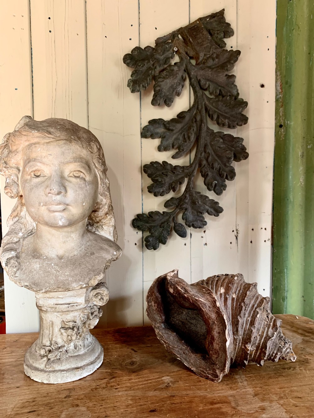 FRENCH ZINC OAK LEAVES View II
