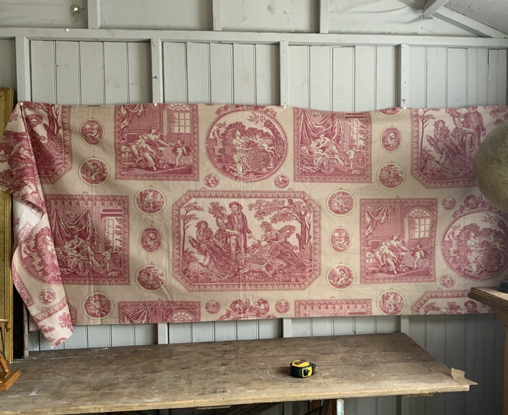 ANTIQUE TOILE DE JOUY FRAGMENT