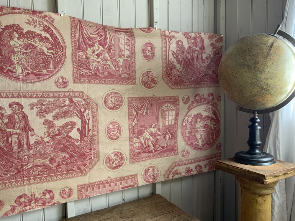 ANTIQUE TOILE DE JOUY FRAGMENT View II