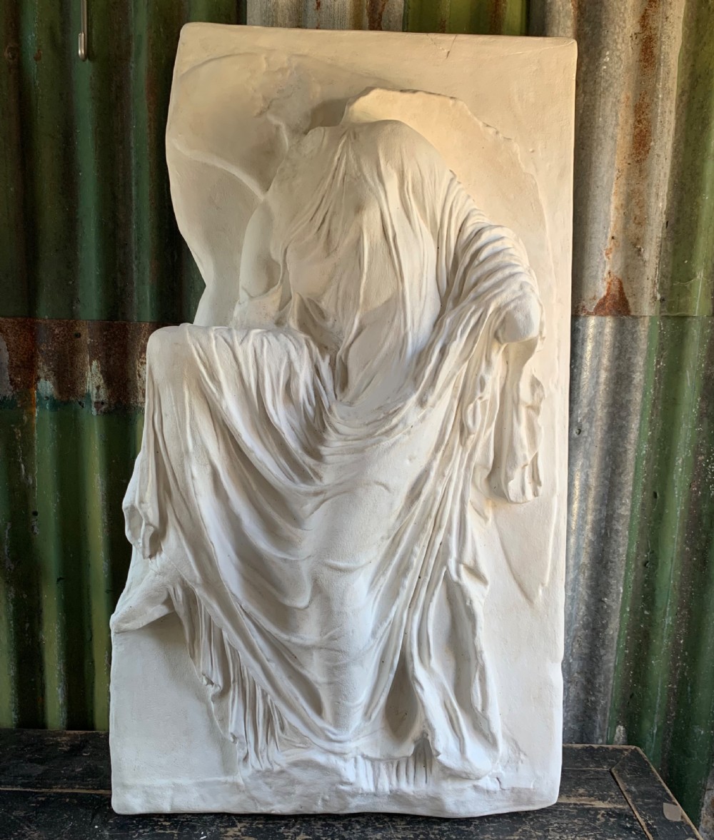 ANTIQUE PLASTER ART SCHOOL WALL PLAQUE