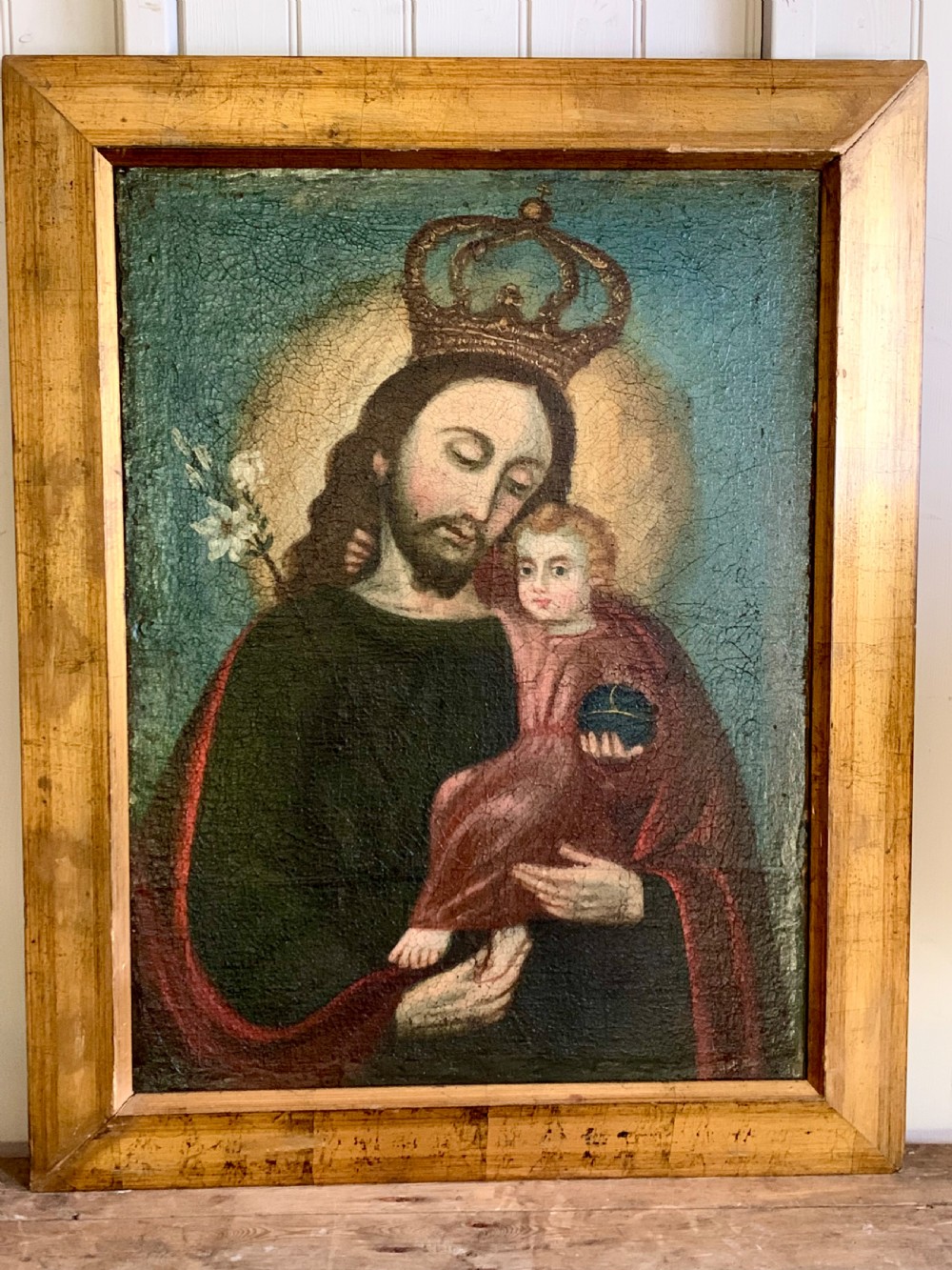 THE INFANT JESUS ORIGINAL 17th CENTURY SCHOOL OF CUSCO
